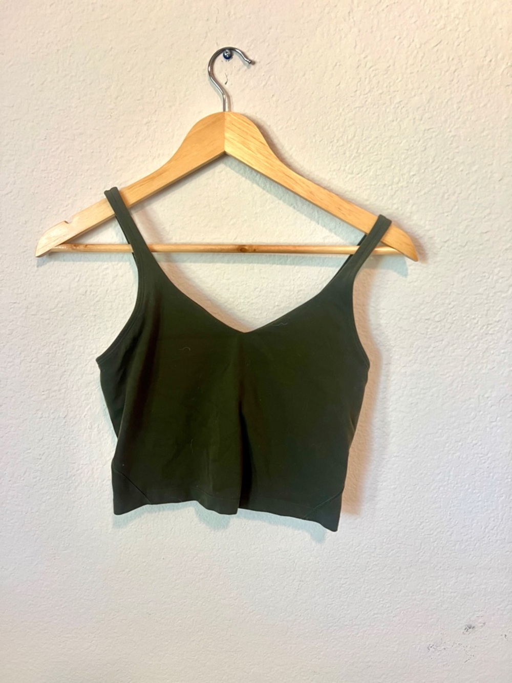 lululemon athletica Olive Green V-Neck Cropped Camisole